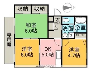 メゾントレビⅥ【102号室】の間取り