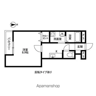 アンプルールリーブルコパン【1階】の間取り