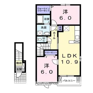ヘリオス【2階】の間取り