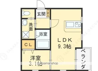 GRACE下六万寺町【2階】の間取り