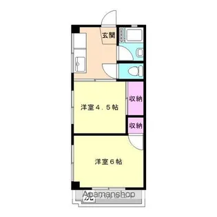 コーポ上原【2階】の間取り