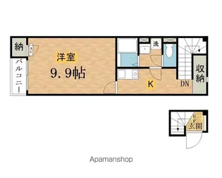 東京都八王子市小比企町【アパート】の間取り