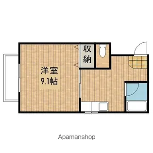稲荷ヴィレッジ【303号室】の間取り