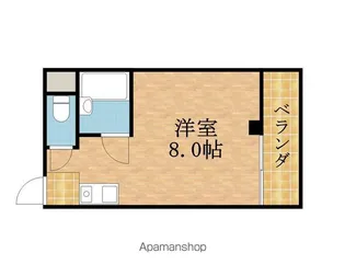 1Rの間取り画像