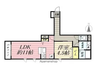 パインウエーブハイム【2階】の間取り