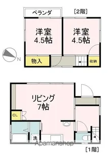 埼玉県狭山市富士見2丁目【一戸建】の間取り