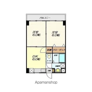 ライフステージ元木家持【303号室】の間取り