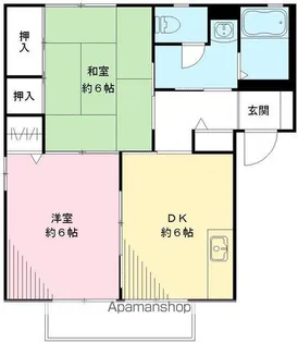 メルベーユ小倉D【201号室号室】の間取り