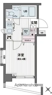 エコロジー都立大学レジデンス【6階】の間取り