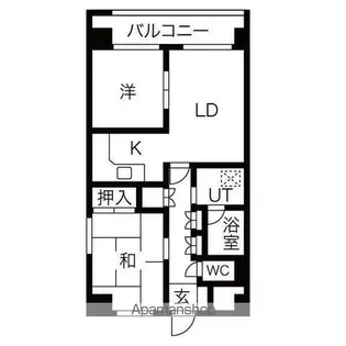 ライオンズマンション中島公園通り【705号室】の間取り