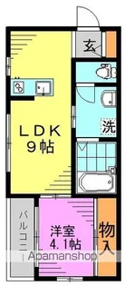 プリンスコート野方【1階】の間取り