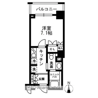 東京都新宿区中落合1丁目【マンション】の間取り