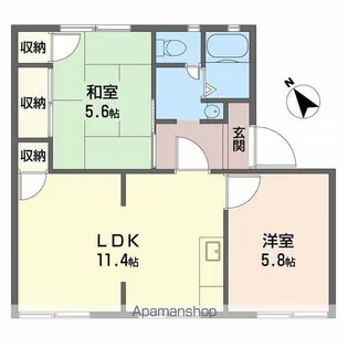 タウニィ優生 A【1階】の間取り