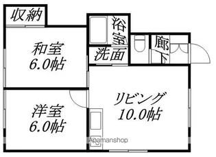 パークハウス林NO.2【101号室】の間取り