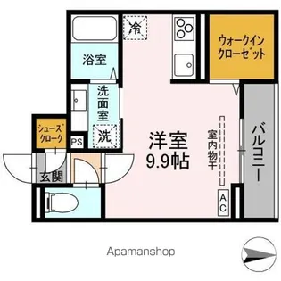 JーROOM妃 VII番館 屋代駅前【3階】の間取り