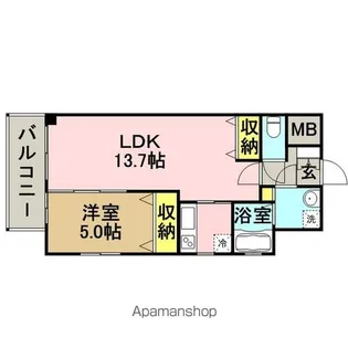 ラ メゾン ド ナチュール【8階】の間取り