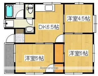 ライトハウス白木原【B号室】の間取り