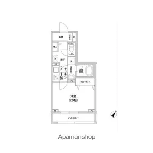 東京都渋谷区本町1丁目【マンション】の間取り