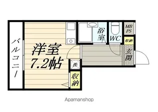 サン・ツルミ【2-E号室】の間取り