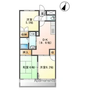 クリアスカイ【3階】の間取り