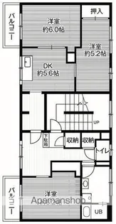 ビレッジハウス野幌2号棟【4階】の間取り