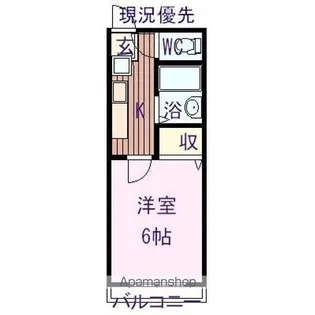 ワンズマンション【107号室】の間取り