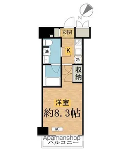 SHOKEN RESIDENCE八王子【706号室】の間取り