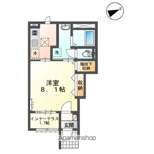 1Kの間取り画像