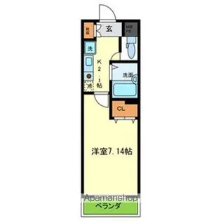 エトワール榎【203号室号室】の間取り