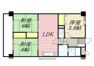 ジョイフル寺塚【3階】の間取り