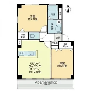 フォブールT・M【205号室】の間取り