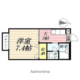 ウエストパル高崎【2階】の間取り