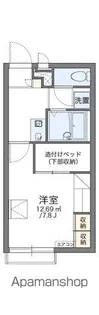 レオパレスティア【2階】の間取り