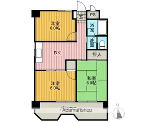 クリーンビル【6階】の間取り