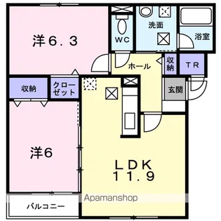 シンフォニアⅠ【2階】の間取り