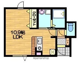 コンフォート城南A棟【105号室】の間取り