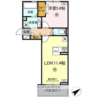 WM新八代 B棟【3階】の間取り