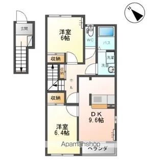 ソレイユ【2階】の間取り