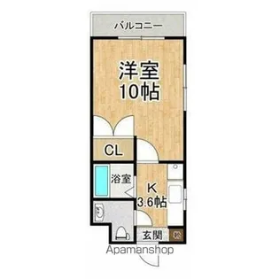 ハーバルフラット【1階】の間取り