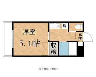 カスティーロ聖蹟【2階】の間取り