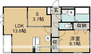 アミュット【2階】の間取り