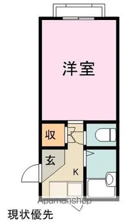 クリーンビュー松永【205号室】の間取り