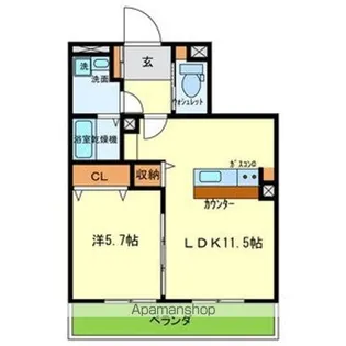 ファスタシオン【4階】の間取り