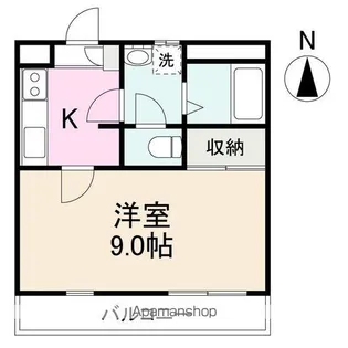 ウエストパル【2階】の間取り