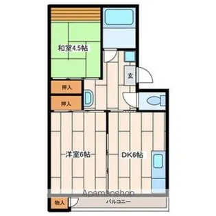 栄昇ハイツ【502号室号室】の間取り