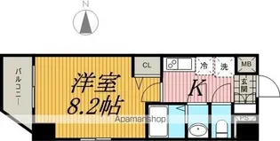 メインステージ蔵前【2階】の間取り