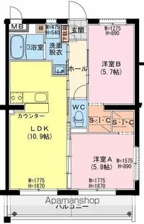 メゾン アバント【3階】の間取り