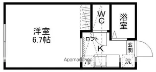 パレットヒルズ【105号室】の間取り