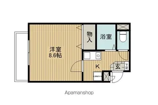 ラッキーシティーハウス【303号室】の間取り