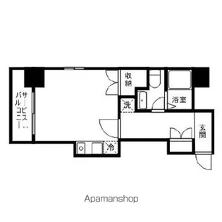 レジディア月島Ⅱ【8階】の間取り